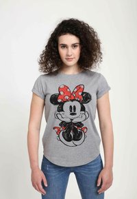 Disney - DISNEY CLASSICS MICKEY CLASSIC - SITTING MINNIE SKETCH - T-Shirt print - melange grey Thumbnail-Bild 1