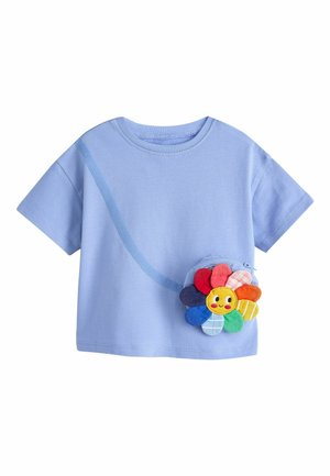 REGULAR FIT - SHORT SLEEVE BAG  - Tričko s potlačou - blue rainbow flower
