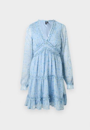 Vero Moda Tall, VMSMILLA FRILL - Φόρεμα ημέρας - light blue