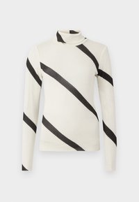 VILINA BASSO - Μπλούζα με μακριά μανίκια - off white/black