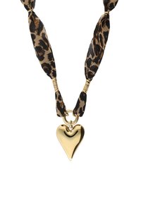 My Jewellery LEOPARD WITH STATEMENT HEART - Collana - gold coloured