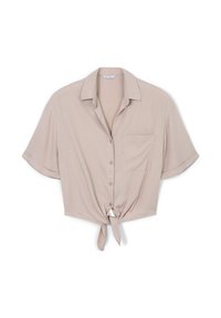 CON NODO - Camicia - beige medio