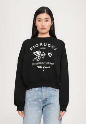 CUPID LOVE CLUB PRINT - Sweatshirt - black