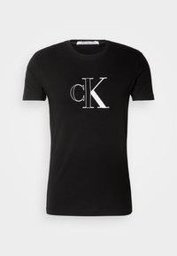 Calvin Klein Jeans OUTLINE MONOLOGO TEE - T-shirts print - black