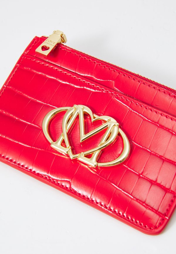 SHINY CROCO - Wallet - rosso4