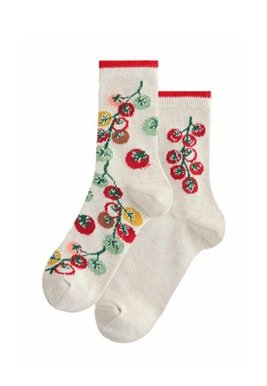 2 PACK   - Socks - oatmeal tomato