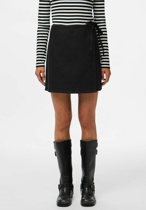 PCFLORA - A-Linien-Rock - black denim