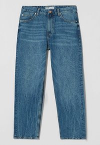 Bershka Džíny Relaxed Fit - dark blue