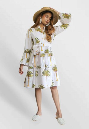 PALM FLOUNCE - Haljina-majica - white