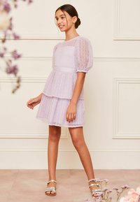 Robe Soirée Violette Lipsy Of London - Sans Bretelles, Taille 10, Neuve Sans étiquettes