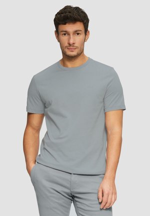 s.Oliver MIT LOGO DETAIL - T-shirt basic - schiefergrau