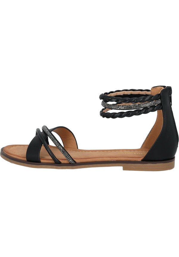 CHRITINA - Riemensandalette - schwarz