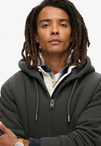 Superdry & Co BORG  - Sudadera con cremallera - washed black