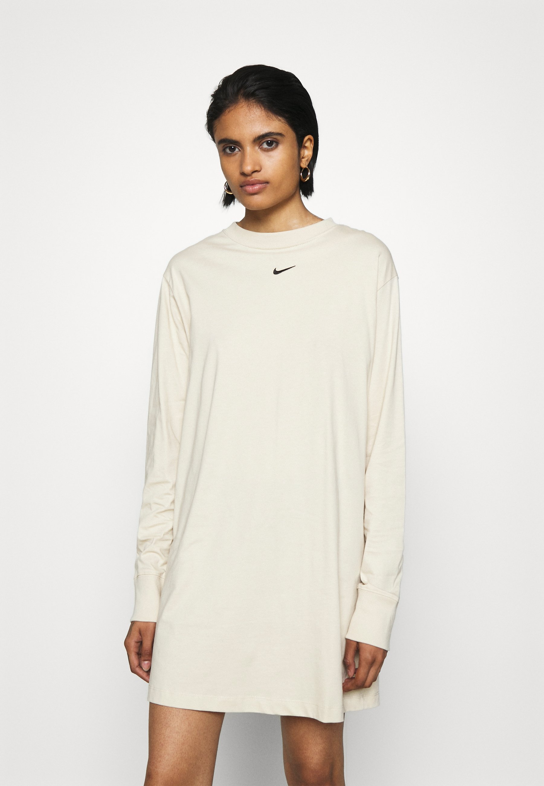 Nike Sportswear Dress Jerseyjurk Oatmeal Beige Zalando Nl
