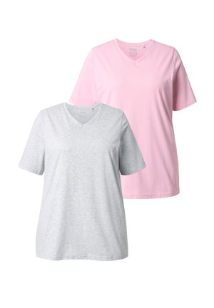 GRANDES TAILLES - T-paita - mottled grey
