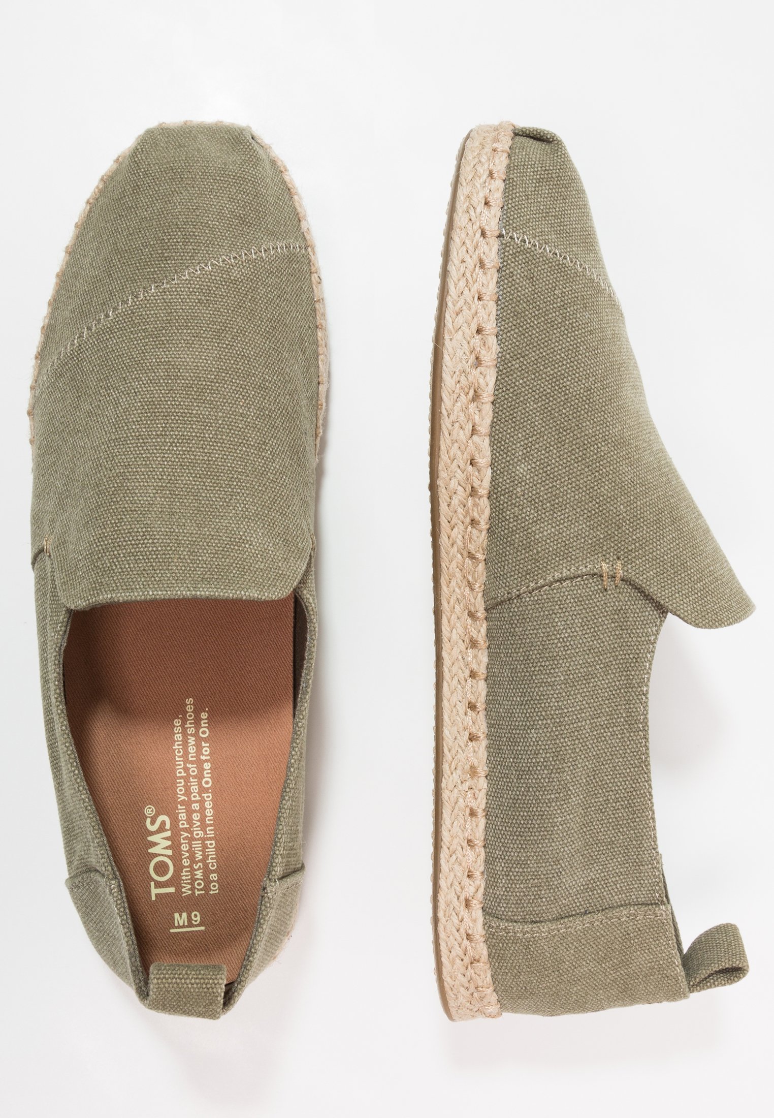 TOMS DECONSTRUCTED ALPARGATA Espadrilles olive Zalando