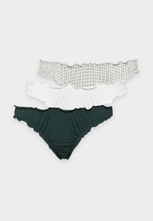 Lindex, SCRUNCHI 3 PACK - String - dark dusty aqua