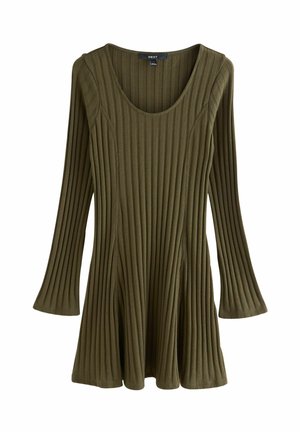 MINI LONG SLEEVE SCOOP NECK - Džemperkleita - khaki green