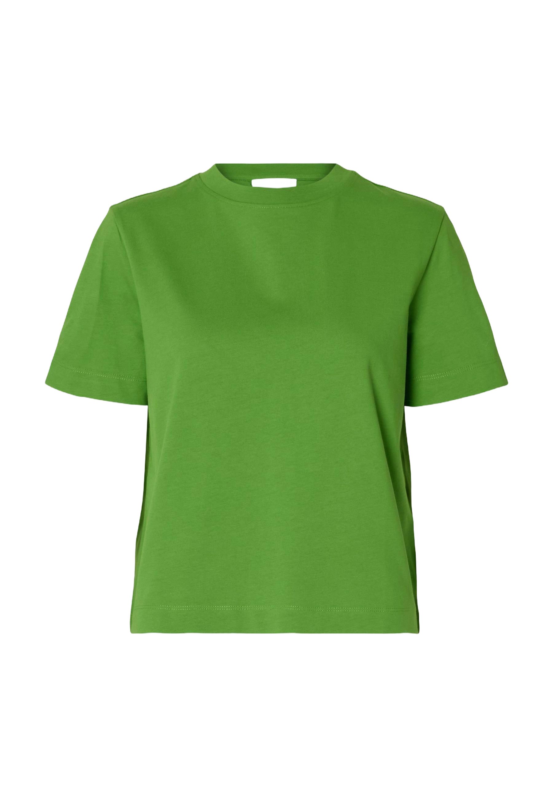 SELECTED FEMME Damen T-Shirt Slfessential – Bio-Baumwolle, Box-Fit, Mit Rundhals-Ausschnitt