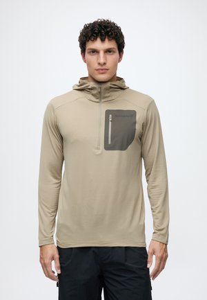 Norrøna, FALKETIND WARM1 HOOD M'S - Поларен пуловер - winter twig/beluga