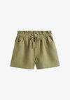 LINEN BLEND FIVE-POCKET SHORTS - Σορτς - bay leaf