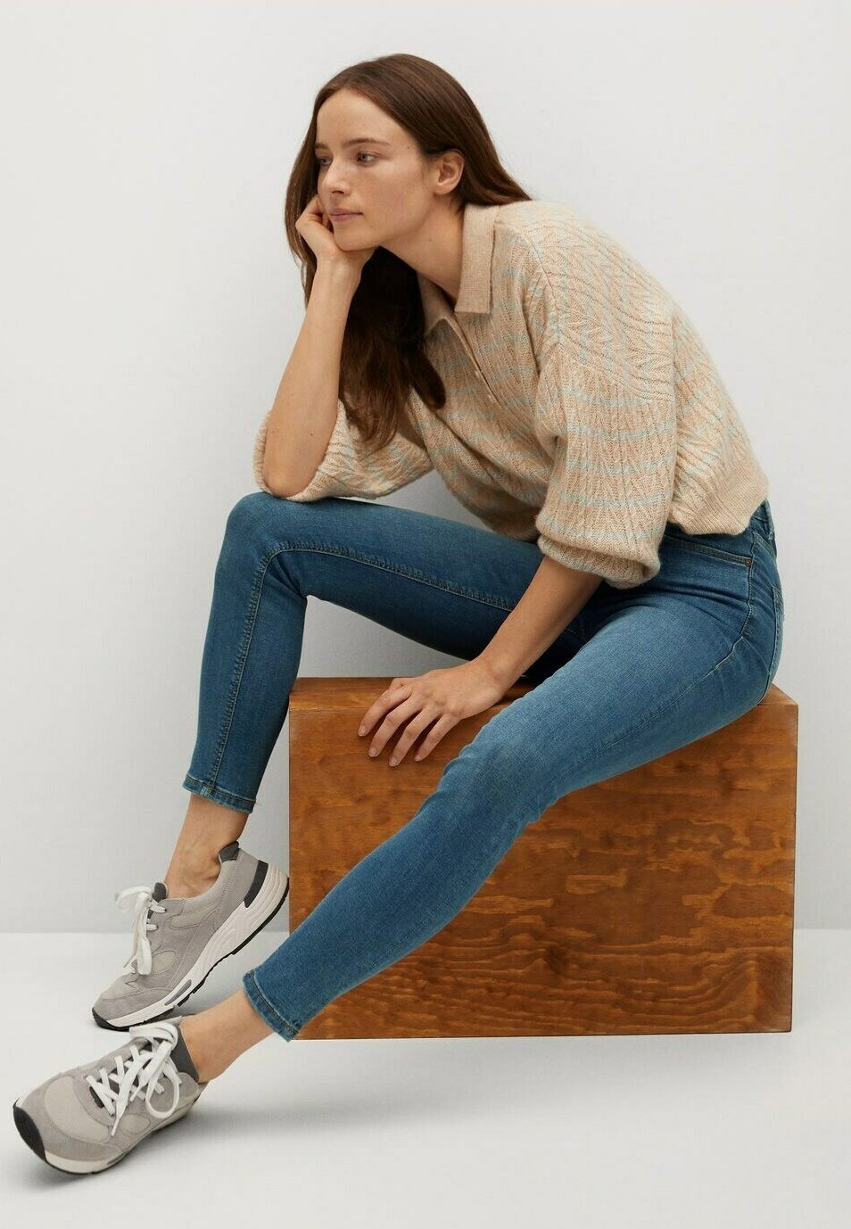 Mango NOA - Jeans Skinny Fit - middenblauw/blue denim - Zalando.de