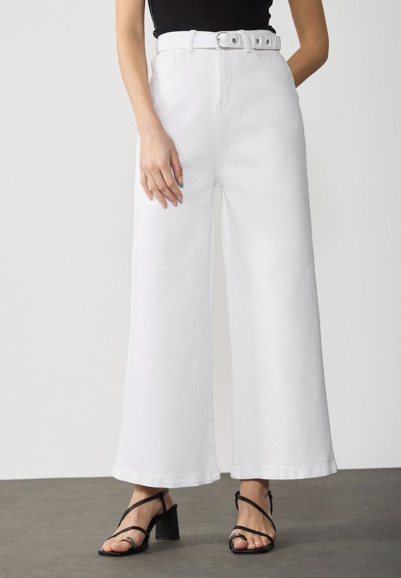 Anna Field Tall Wide leg - white denim