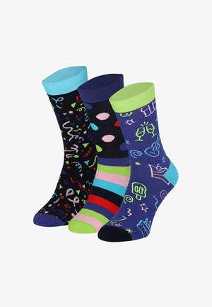 Yuhu, HAPPY BIRTHDAY HERREN SOCKEN 3ER PACK - Socks - schwarz