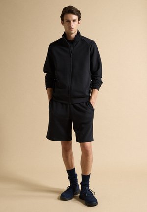 PIOMBO, FULL-ZIP JACKET, REGULAR FIT - Felpa con zip - black