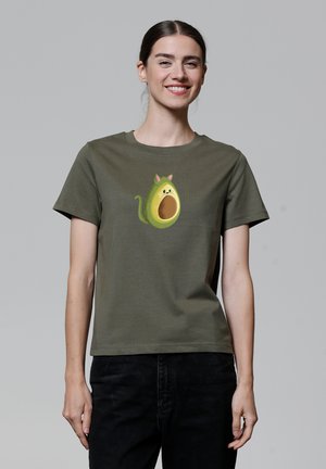AVOCATO - T-Shirt print - khaki