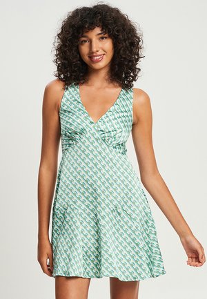MIRABEL - Jurk - green geo print