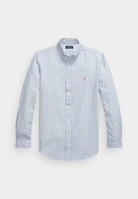 CUSTOM FIT TATTERSALL OXFORD SHIRT - Pluus - white/blue multi-coloured
