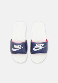 Nike Sportswear VICTORI ONE SLIDE - Chinelos de piscina - blackened blue/sail/dark marina blue/university red