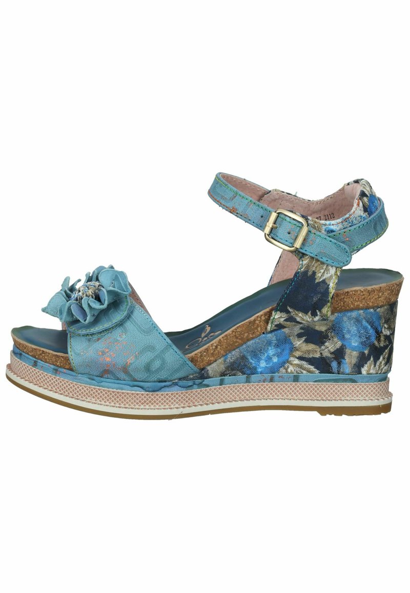 Damen Pumps | LAURA VITA Keilsandalette bleu/blau - UT90074 Damen Pumps | LAURA VITA Keilsandalette bleu/blau - UT90074
