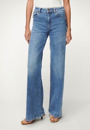 PALAZZO - Wide leg - medium blue