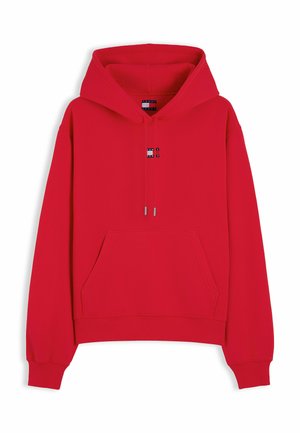 Tommy Jeans, TJW BADGE HOODIE EXT - Felpa con cappuccio - lavish red