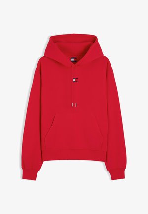 Tommy Jeans, TJW BADGE HOODIE EXT - Kapuzenpullover - lavish red