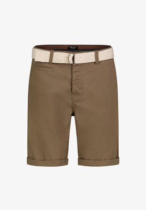 Sublevel, SUBLEVEL CHINO BERMUDA MIT GÜRTEL - Shorts - brown