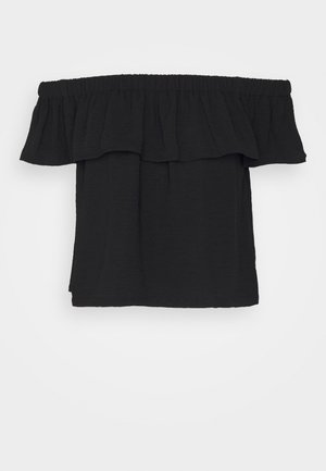 JDY JDYDIVYA OFFSHOULDER - Blůza - black