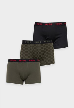 HUGO, TRUNK TRIPLET DESIGN 3 PACK - Slip de bain - khaki