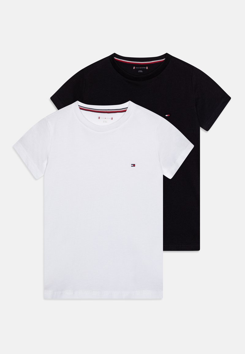Tommy Hilfiger TEE 2 PACK - T-shirt basique - white/desert sky/blanc - ZALANDO.FR