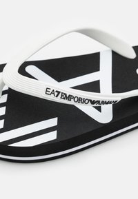EA7 Emporio Armani UNISEX - T-bar sandals - black/white