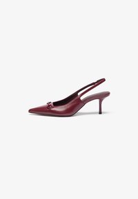 Selected, dark red