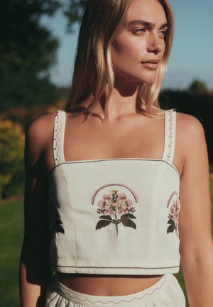 Next, REGULAR FIT - SUMMER  - Top - ecru