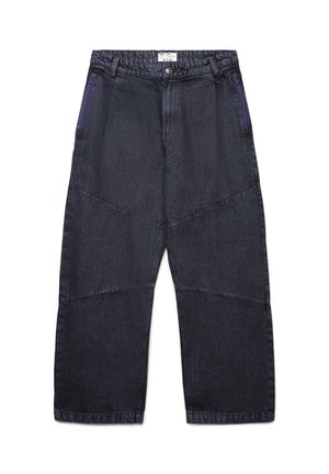 OVER TASCHE CON ZIP TRNPOPLAB - Jeans baggy - nero denim
