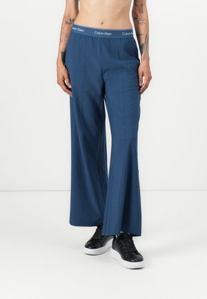WIDE LEG TRACK PANT - Pantaloni - dark blue