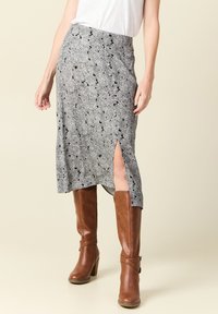 BONOBO Jeans MIDI  - Falda acampanada - noir