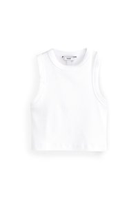 CROPPED RACER TANK - Top - white