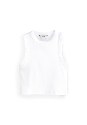 CROPPED RACER TANK - Tops - white