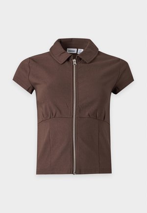 Noisy May, NMWAYNE ZIP - Blouse - chocolate brown